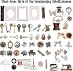Diuhofart 2Pack Vintage Scrapbook Embellishments - Image 2