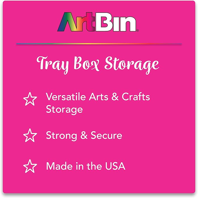 ArtBin 6891AG 1-Tray Art Supply Box, Portable Art & Craft Organizer - Image 7