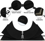Bstorify Scrapbook Album 60 Pages Black Thick 250gsm Kraft Paper, Corner - Image 3