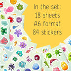 BulbaCraft Germ Stickers for Water Bottle and Laptop - Image 2