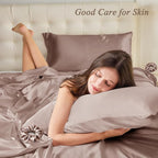 Standard Satin Pillowcase for Hair 2pc, Similar to Silk Pillow Cases, Easier - Image 2