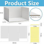 codree 6 Pcs Lengthen Cardboard Diorama Kit, 13 x 8.7 x 8.3 Inch Diorama Box - Image 2