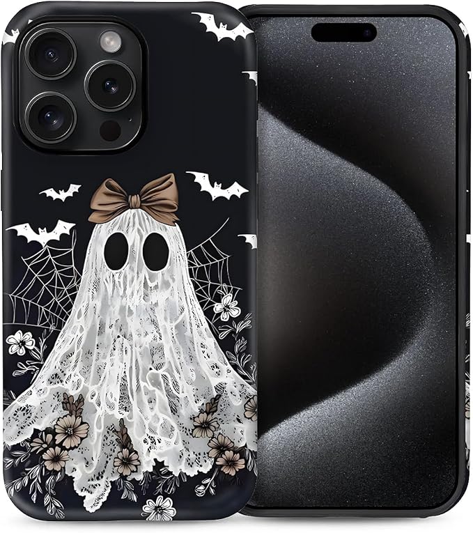 Case for iPhone 15 Pro, Scratch Resistant Hybrid Double Layer Hard Shell，Lace by Toulas