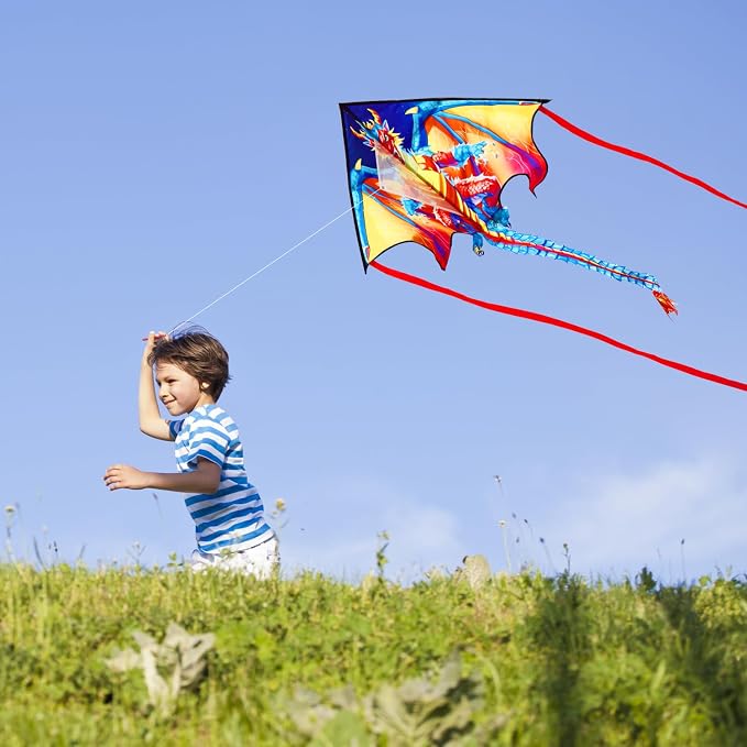 HONBO Large Delta Kite for Kids & Adults, Extremely Easy to Fly Kite for Beach - Image 6