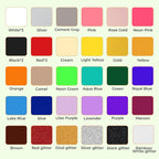 HTVRONT HTV Heat Transfer Vinyl, 35 Pack, 29 Assorted Colors | 12"x10" - Image 2