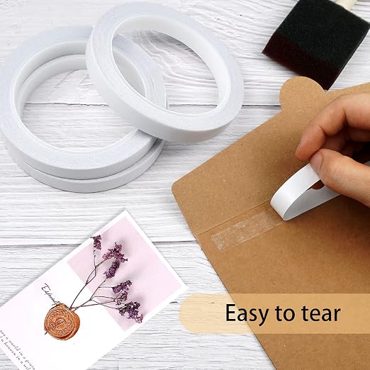 Double Sided Tape for Crafts Gifts Arts Photography Scrapbooking Tear-by-Hand - Image 4