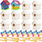 hapray 12 Pack Bird House Kit, DIY Birdhouse Kits, Wooden Crafts Arts by hapray