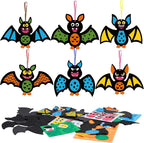 Fennoral 12 Pack Bat Crafts for Kids Bat Crafts Kits Make You Own Bat Foam by Fennoral