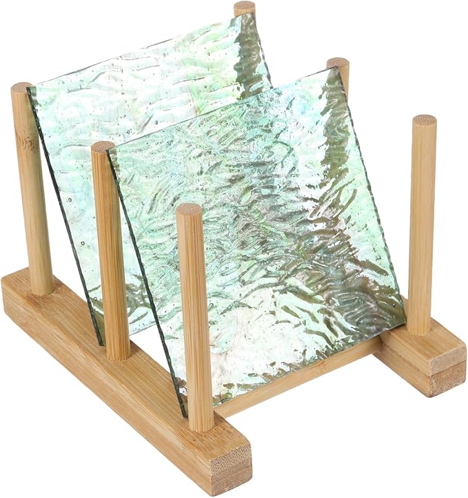 PATIKIL 4 x 4 Inch Transparent Stained Glass Sheets, 2 Sheets Mosaic Glass by PATIKIL