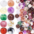 Pndeyo 50pcs Round Acrylic Beads by Pndeyo