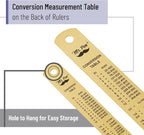 Mr. Pen- Metal Straight Edge Ruler, 2 Pack, Imperial & Metric Measurements - Image 3