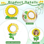 60pcs Sunflower Theme DIY Cutouts Sunflower Bulletin Board Decoration Set - Image 3