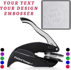 Custom Logo Embosser Seal Stamp Your Own Design Personalized 1 x 5/8" - Image 8