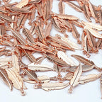 ALIMITOPIA 100pcs Alloy Feather Charms Pendants Easter Angel Wing Feather - Image 5
