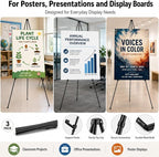 3 Pack Easel Stand for Sign, 63 Inch Portable Display Easel Stand, Poster Board - Image 5
