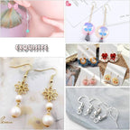 Hypoallergenic Earring Hooks 150 PCS/75 Pairs, Jump Rings, Fish Hooks - Image 6