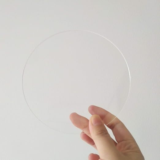 Set of 20 White Acrylic Discs, 1/8" Thick Round Transparent Circle Blanks - Image 9
