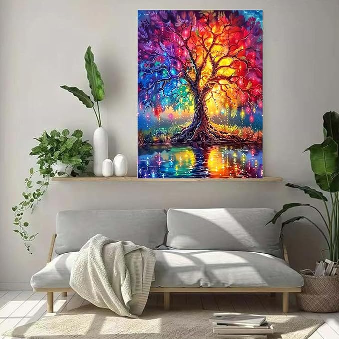 WUDWL Diamond Art Kits for Adults Beginner, Tree of Life DIY Modern Diamond - Image 3