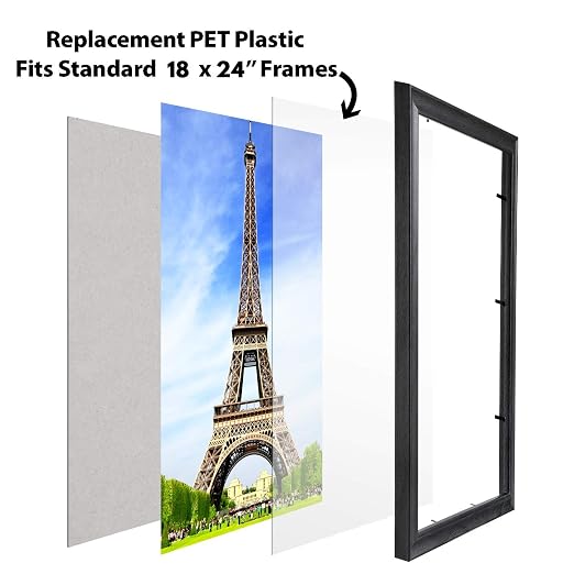 PET Plexiglass - 18 x 24 Inch, Protective Barriers, Picture Frame Glass - Image 4