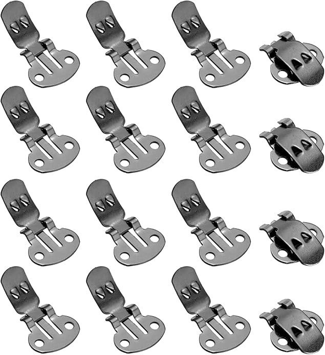 Stainless Steel Flat Blank Shoe Clips, Flat Blank Shoe Clips Bulk Supplies by YELARXI