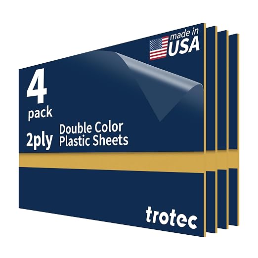 Trotec TroLase | 12"x20"x1/16", Guillotine | Made in USA by TrotecEngravingSupplies