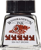 Winsor & Newton Drawing Ink, 14ml Bottle, Nut Brown by WinsorNewton