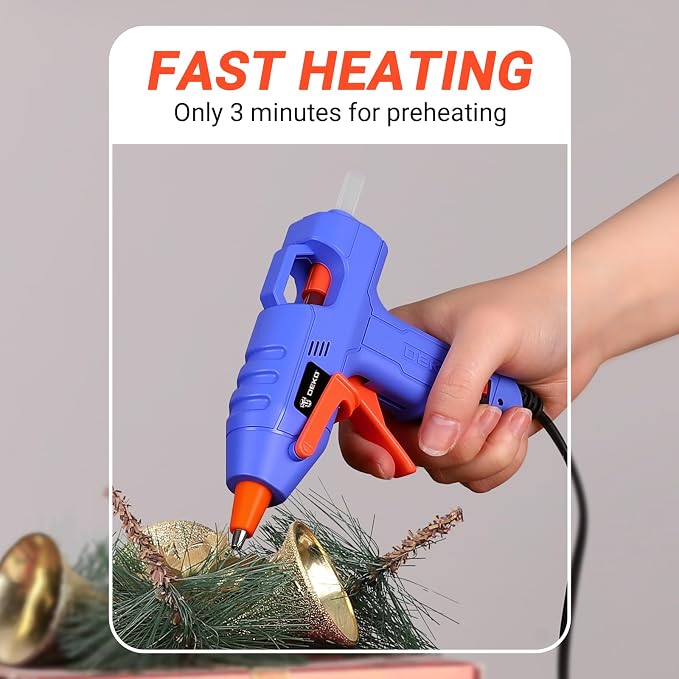Mini Hot Glue Gun Kit：DEKOPRO 20Watt High Temp Glue Guns Tool - Image 3