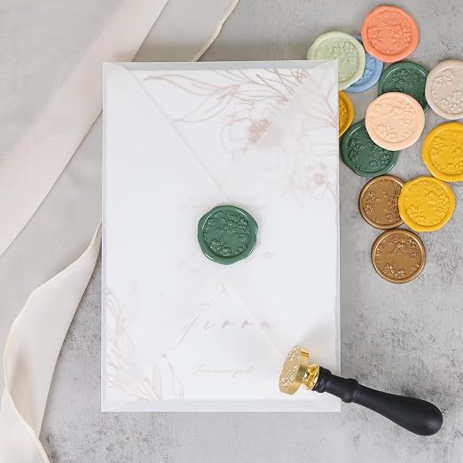 UNIQOOO Begonia Flowers Wax Seal Stamp - Image 5