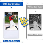 400 Card Sleeves Hard Plastic, Sooez Premium 35PT 3"X4" Baseball Card - Image 3