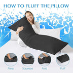 SHOUREN Cotton Memory Foam Body Pillow Insert- Cooling Breathable Full Body - Image 7