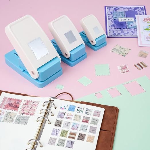 BAOFALI 3Pcs/Set Stamp Punch, 0.6 x 0.5 inch, 1 x 0.8 Inch, 1.5 x 1.2 inch by BAOFALI