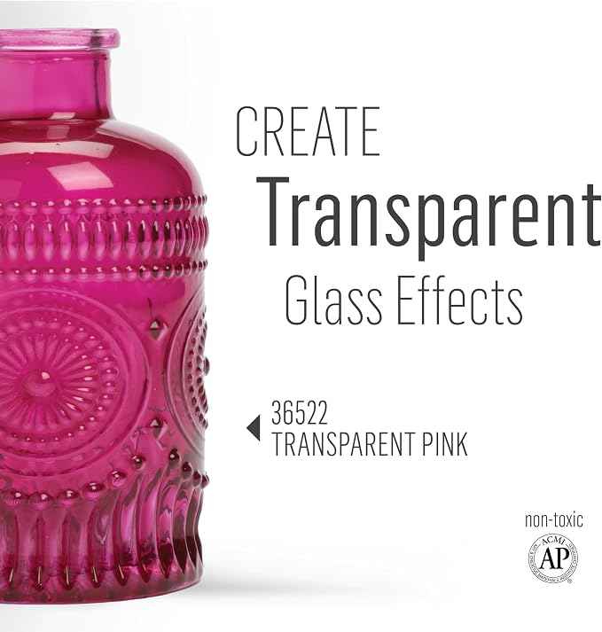 FolkArt Murano Transparent Acrylic Glass Paint, 2 fl oz - Image 3