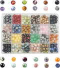 480pcs 8mm Natural Round Stone Beads Crystal Bracelet Jewelry Making Kit | by GangGangHao