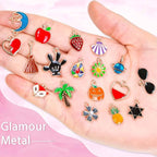 400Pcs Charms for Jewelry Making, Mixed Bulk Metal Necklace Earring Charm for - Image 4
