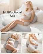 Pregnancy Wedge Pillow for Sleeping, Adjustable Maternity Pillow for Side - Image 8