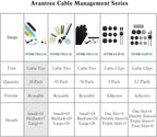 Avantree Pack of 20 Reusable Cord Organizer Keeper Holder, Fastening Cable Ties - Image 7