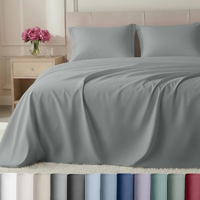 California Design Den Queen Size Bed Sheets Set, 100% Cotton Bed Sheets by CaliforniaDesignDen