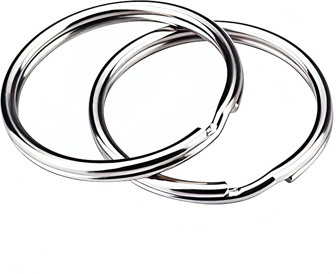 KINGFOREST 100-Pack Split Key Rings by Kingforest