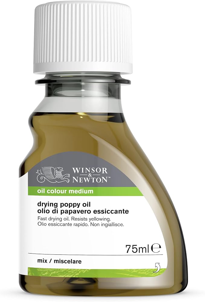 Winsor & Newton Sansodor Drying Poppy Oil, 75ml Bottle - Image 8