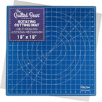The Quilted Bear Rotating Cutting Mat 18" x 18" by TheQuiltedBearsProducts