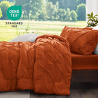 BEDELITE Burnt Orange Queen Comforter Set - Image 3