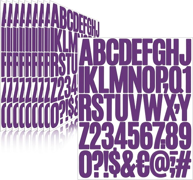 Letter Stickers, Mailbox Numbers, 2 Inch Waterproof Vinyl Alphabet | 2 Inch by Llewyn