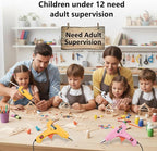 BLEDS 8 Pack Mini Hot Glue Guns, 50 Sticks Kit - Image 6