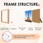 FIXSMITH 10 Pack Natural Picture Frames Collage Wall Decor - Image 4