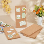 OLYCRAFT 4Pcs Rectangle Bulletin Boards 6x12 Inch Non Self-Adhesive Wood Cork - Image 4