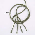 Olive Green Cotton Macrame Cord, 3mm x 109Yards, Craft Cord - Image 3