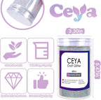 Ceya Holographic Ultra Fine Glitter Powder, 1.1LB/ 17.63OZ Laser Diamond Silver - Image 4