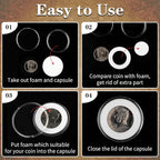 10PCS Clear Coin Capsules, Coin Holders - Image 7