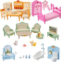 36Pcs Dollhouse Furniture Set, Miniature 1:12 Scale Dolls House Accessories by Unknown