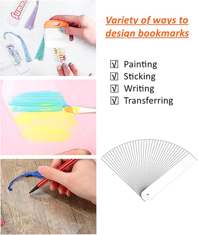 30Pcs Clear Acrylic Bookmark Blanks - Image 4